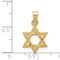 14K Yellow Gold Star of David Charm FindingKing Jewerly 21mm x 13mm